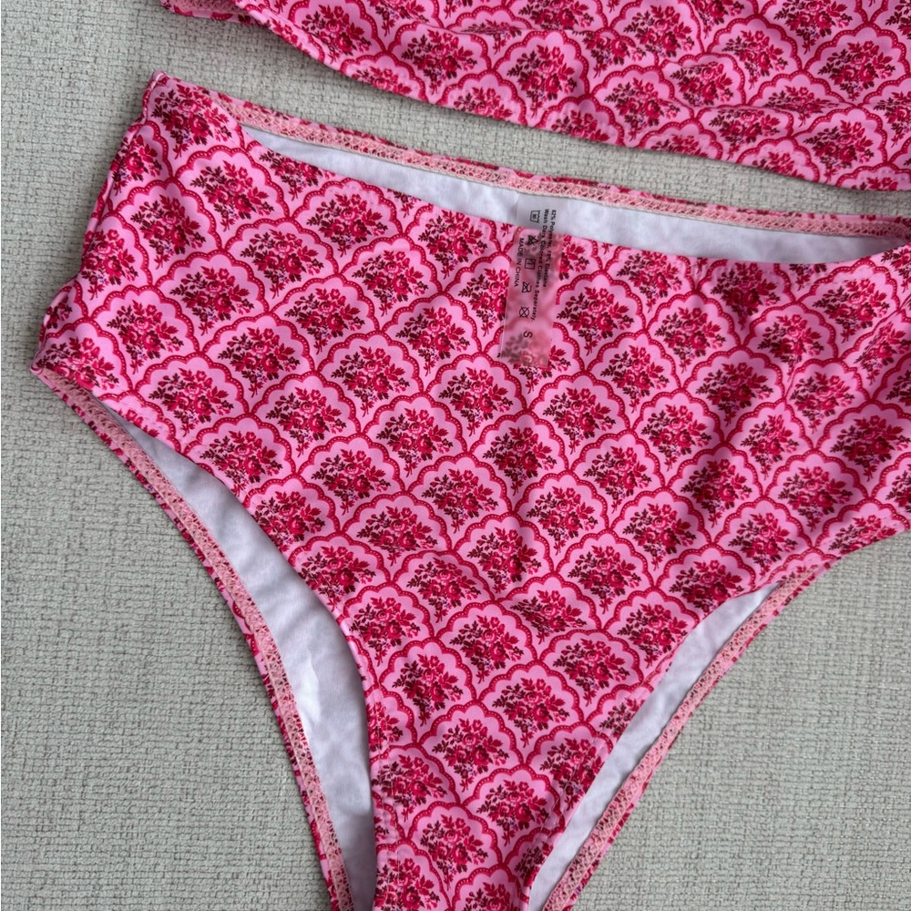 Pink Patterned Bikini Set - Picture 3 of 3